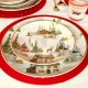 Сервиз за хранене Коледна приказка 18 части порцелан Италия