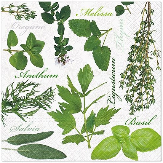 Салфетки за маса Herbs 33 х 33 см 20 бр