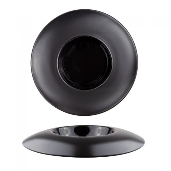 Порцеланова чиния за хранене, Gourmet Vision Black 23 см,