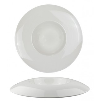 Порцеланова чиния за хранене, Gourmet Vision White 18 см,