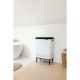 Кош за пране с две отделения Brabantia Bo 2x45 л White