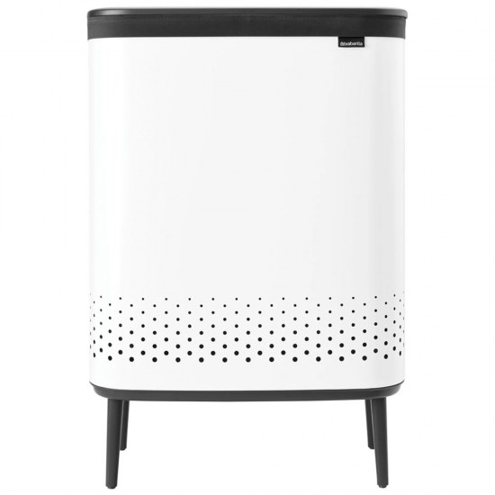 Кош за пране с две отделения Brabantia Bo 2x45 л White
