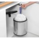 Кош за боклук за вграждане Brabantia Built-In 15L Brilliant Steel