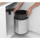 Кош за боклук за вграждане Brabantia Built-In 15L Brilliant Steel
