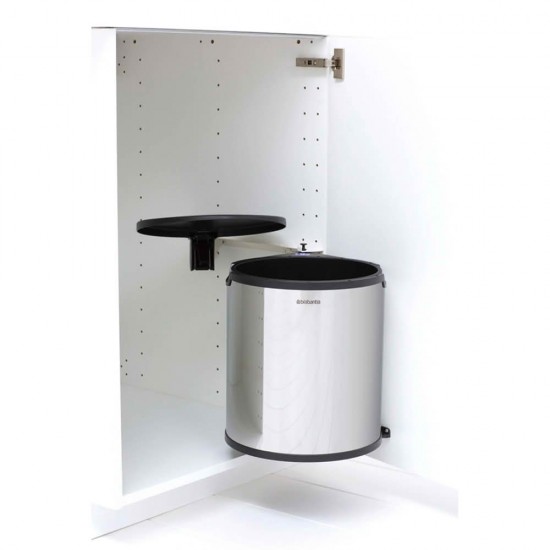Кош за боклук за вграждане Brabantia Built-In 15L Brilliant Steel