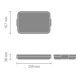 Кутия за храна Brabantia Make&Take 1100 мл Dark Grey плоска