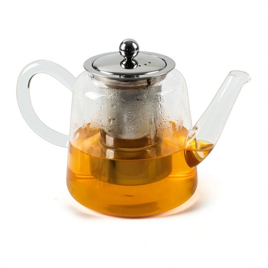 Стъклен чайник с цедка Luigi Ferrero Coffeina, 1 л