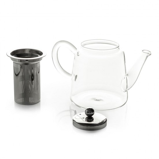 Стъклен чайник с цедка Luigi Ferrero Coffeina, 1 л