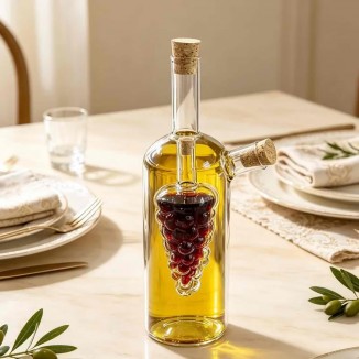 Оливерник 2в1 стъклена бутилка за олио и оцет Grape Blend
