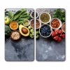 Стъклени протектори за котлони и кухненски плот Healthy 2 части Kesper