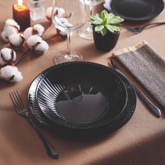 Сервиз за хранене Luminarc Cottage Black 18 части France