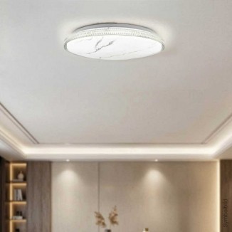LED таванна лампа с мраморен вид CCT и дистанционно управление