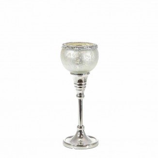 Свещник Silver Ball, височина 22 см