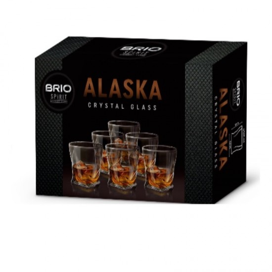 Комплект чаши за уиски Alaska Brio 6 броя 300 мл