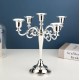 Метален свещник за 5 свещи , Silver Elegant