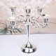 Метален свещник за 5 свещи , Silver Elegant