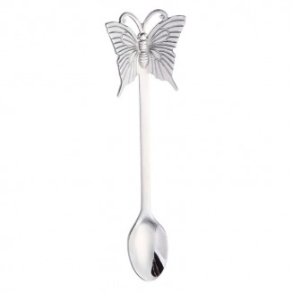 Комплект лъжички за кафе и чай, 6 броя, Silver Butterfly