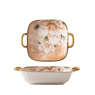 Плитка квадратна купа с дръжки Camellia 22.5 см