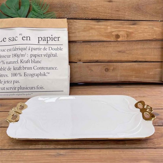 Порцеланово плато за сервиране Morello Golden Ribbon 