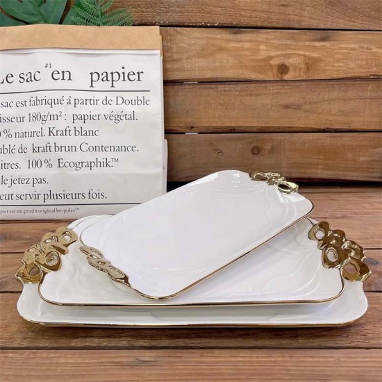 Порцеланово плато за сервиране Morello Golden Ribbon 