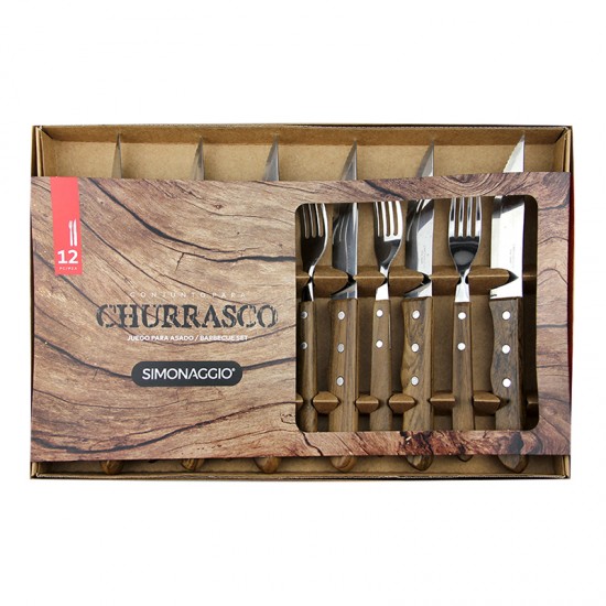Прибори за хранене комплект 12 части CHURRASCO SIMONAGGIO Brazil