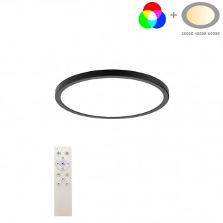 LED Осветително Тяло Черно 18W CCT+RGB 18W RGB + CCT
