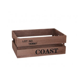 Дървена касетка COAST, кафява, 26 х 16 х 10 см, Horecano