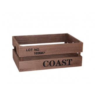 Дървена касетка COAST кафява 31 х 21 х 12 см Horecano