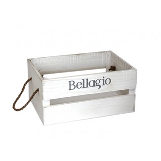 Дървена касетка BELLAGIO, бяла, 31 х 21 х 15 см, Horecano