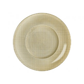 Сервизно плато INCA METALLIC, 31 см, златисто, Bormioli Rocco Италия