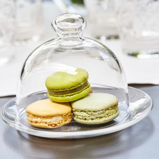 Стъклено плато с капак BANQUET, 33 см, VIDIVI Италия