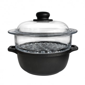 Тенджера PYREX за готвене на пара, 24 см, ANTIK ARS Италия