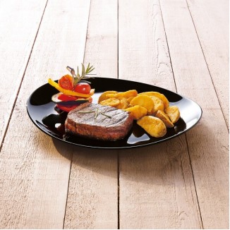 Чиния за стек LUMINARC Friend`s Time черна, 30*26 см