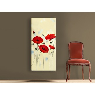 Картина пано "Макове", 50 * 110 см